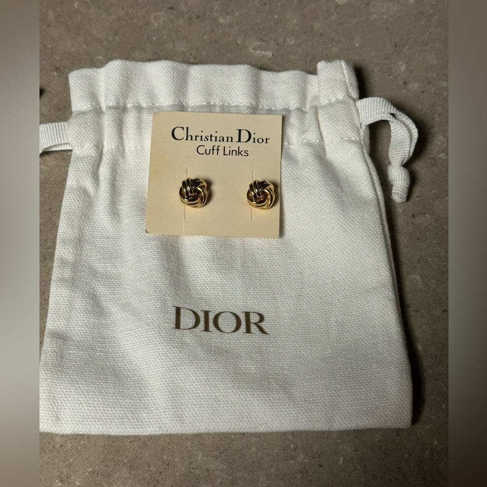 Vintage Christian Dior Cufflinks w/ COA (new)